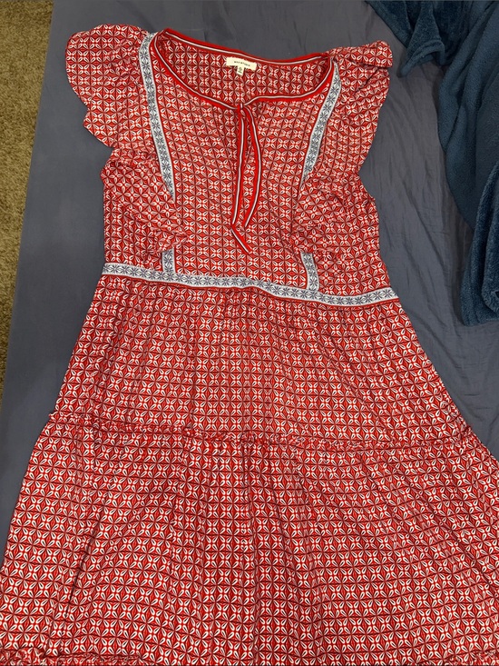 Max Studio Dresses & Skirts - Max Studio Red Geometric Maxi Dress